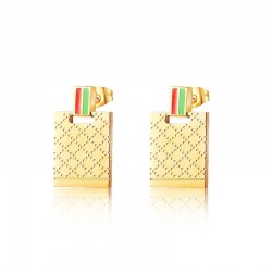 Luxus Gold Ohrringe aus Edelstahl