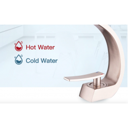 Brass Becken Wasserhahn - heißes und kaltes Wasser
