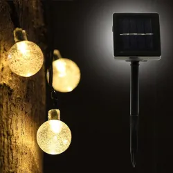 Solar LED crystal balls - waterproof christmas lightsKerstmis