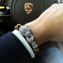 Crystal dragon - bracelet with beads stoneArmbanden