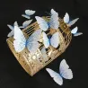 3D vlinder - muursticker met magneet 12 stuksMuurstickers