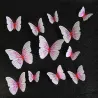 3D butterfly - wall sticker with magnet 12 piecesWall stickers