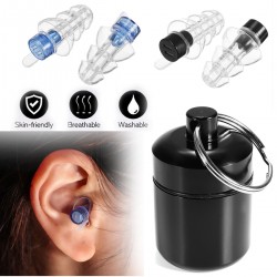 Anti-noise earplugs - reusable - with box - hearing protection - party plugs