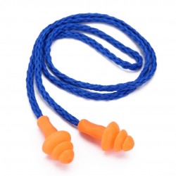 Waterproof silicone ear plugs - reusable - hearing protection - with string 10 pairsHearing aid