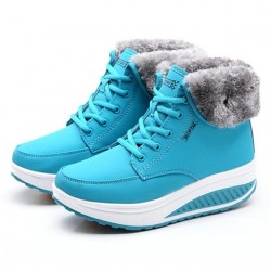 Winter ankle boots - fur - wedge soleLaarzen