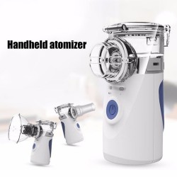 Tragbarer Ultraschall-Vernebler - Mini Handheld Inhalator - Luftbefeuchter - Zerstäuber - Set
