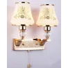 LED wall lamp - single & double head - gold crystalWandlampen