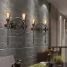 Iron wheel - retro wall lampWandlampen