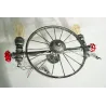 Iron wheel - retro wall lampWandlampen