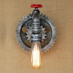 Vintage iron pipe - wall lampWandlampen