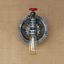Vintage iron pipe - wall lampWandlampen