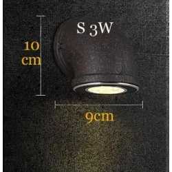 Iron pipe - wall mounted lampWandlampen