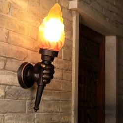 Retro hand with torch - wall lampWandlampen
