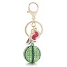 Green crystal watermelon - keychainSleutelhangers