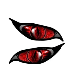 Rode zombie ogen - vinyl auto sticker 13 * 5 cm 2 stuksStickers