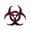 Biohazard red hex - vinyl car sticker 12 * 12cmStickers