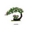 Japanese pink & purple flowers - artificial bonsai potKunstbloemen