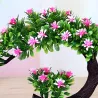 Japanese pink & purple flowers - artificial bonsai potArtificial flowers