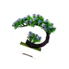 Japanese pink & purple flowers - artificial bonsai potKunstbloemen