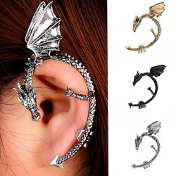 Gothic & punk earring with dragon