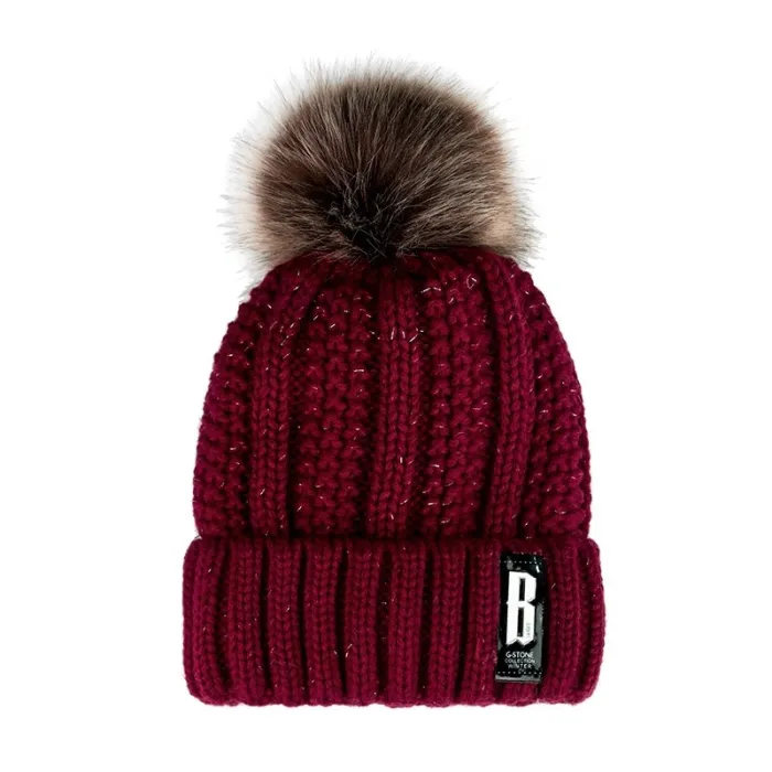 Warm winter wool hat with pom pomPetten & Hoeden