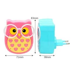 LED uil wandlamp - lichtregelsensor - EU stekkerWandlampen