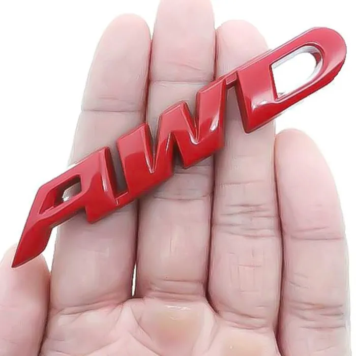 3D AWD - autosticker - chroomStickers