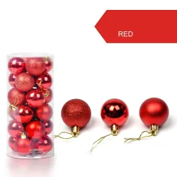 Christmas tree balls 24 piecesKerstmis