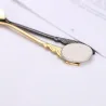 Heart & flower shape stainless steel spoon for tea & dessertsBestek
