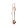 Decorative spoon with music note for tea & coffee & desserts - stainless steelBestek
