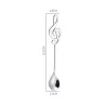 Decorative spoon with music note for tea & coffee & desserts - stainless steelBestek