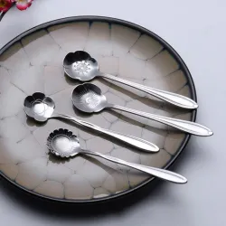 Decorative silver teaspoon - coffee & desserts 5 piecesCutlery