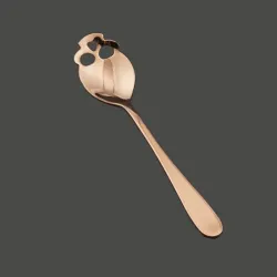 Skull shaped stainless steel spoon for tea & coffee & dessertsBestek