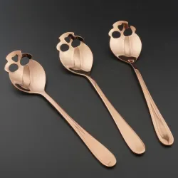 Skull shaped stainless steel spoon for tea & coffee & dessertsBestek