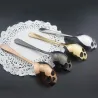 Skull shaped stainless steel spoon for tea & coffee & dessertsBestek