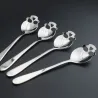 Skull shaped stainless steel spoon for tea & coffee & dessertsBestek