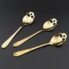 Skull shaped stainless steel spoon for tea & coffee & dessertsBestek