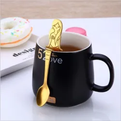 Decorative stainless steel teaspoons for tea & coffee & dessertsBestek