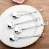 Hartvormige roestvrijstalen theelepels voor thee & koffie & desserts 10 stuksBestek