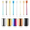 Stainless steel cocktail forks with a storage cup 9 piecesBestek