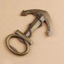 Anchor shaped bottle opener - alloy keychainBar supply