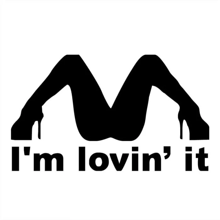 I'm Lovin 'It - vinyl autosticker 21,8 * 12,8 cmStickers