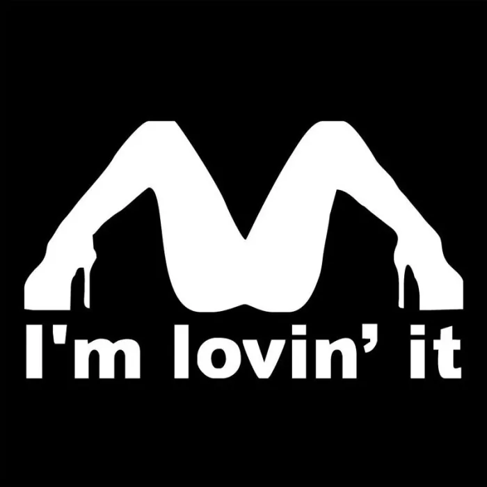 I'm Lovin 'It - vinyl autosticker 21,8 * 12,8 cmStickers
