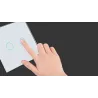 Luxury wall light switch with touch sensor - crystal glass - 2gang & 1 waySchakelaars
