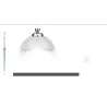 Luxury wall light switch with touch sensor - crystal glass - 2gang & 1 waySchakelaars