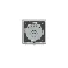 Luxury wall light switch with touch sensor - crystal glass - 2gang & 1 waySchakelaars