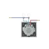 Luxury wall light switch with touch sensor - crystal glass - 2gang & 1 waySchakelaars