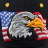 Baseball cap with USA flag & eagle - unisexHoeden & Petten