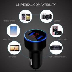 5V 3.1A Universele autolader voor smartphones met dubbele USB en LEDInterieur accessoires