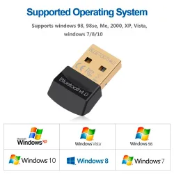 Bluetooth V4.0 CSR - 2,4 GHz - dubbele modus - mini draadloze USB-adapterNetwerk